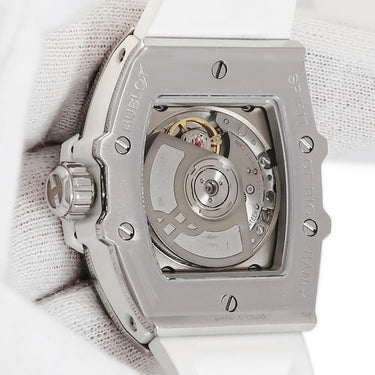 腕時計 ウブロ HUBLOT スピリット オブ ビッグバン スチール ホワイト ダイヤモンド 682.SE.2010.RW.1204 自動巻き レディース 白