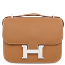エルメス HERMES コンスタンス3 ミニ ミロワール ゴールド ヴォーエプソン ショルダーバッグ シルバー金具 新品 未使用 茶 2025年製