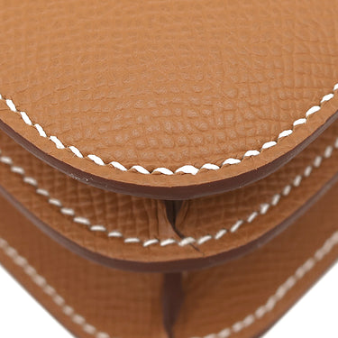エルメス HERMES コンスタンス3 ミニ ミロワール ゴールド ヴォーエプソン ショルダーバッグ シルバー金具 新品 未使用 茶 2025年製