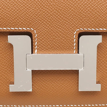 エルメス HERMES コンスタンス3 ミニ ミロワール ゴールド ヴォーエプソン ショルダーバッグ シルバー金具 新品 未使用 茶 2025年製