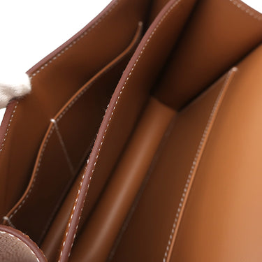 エルメス HERMES コンスタンス3 ミニ ミロワール ゴールド ヴォーエプソン ショルダーバッグ シルバー金具 新品 未使用 茶 2025年製
