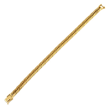 喜平 KIHEI K18 18金 18.4cm 20.2g 8面トリプル イエローゴールド K18YG ブレスレット 造幣局検定マーク ショッピングローン対応していません