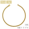 喜平 KIHEI アンクレット K18 23cm 6.3g 8面トリプル イエローゴールド K18YG ブレスレット 造幣局検定マーク ※ショッピングローン対応していません