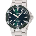 腕時計 オリス ORIS アクイス デイト 01 733 7730 4157 自動巻き メンズ グリーン 緑 逆回転防止ベゼル ダイバーズ
