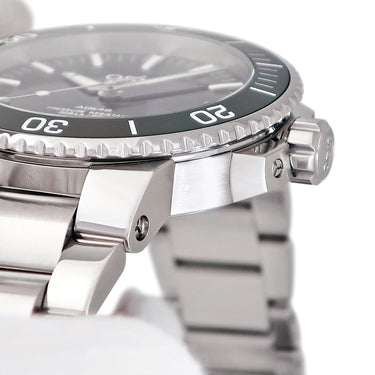 腕時計 オリス ORIS アクイス デイト 01 733 7730 4157 自動巻き メンズ グリーン 緑 逆回転防止ベゼル ダイバーズ