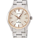 腕時計 グランドセイコー Grand Seiko 9Fクォーツ SBGX004 9F61-0A20 クオーツ メンズ K18PG×SS コンビ シルバー バー GS ラウンド