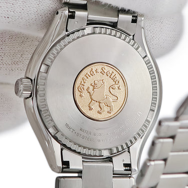 腕時計 グランドセイコー Grand Seiko 9Fクォーツ SBGX004 9F61-0A20 クオーツ メンズ K18PG×SS コンビ シルバー バー GS ラウンド
