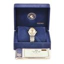 腕時計 グランドセイコー Grand Seiko 9Fクォーツ SBGX004 9F61-0A20 クオーツ メンズ K18PG×SS コンビ シルバー バー GS ラウンド