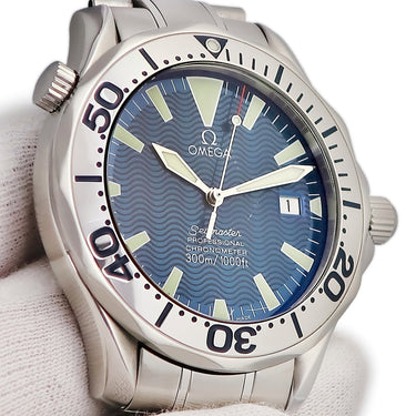 腕時計 オメガ OMEGA シーマスター プロフェッショナル 300M 2255.80.00 自動巻き メンズ ブルー デイト 逆回転防止ベゼル