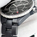 腕時計 シャネル CHANEL J12 GMT 41mm H3101 自動巻き メンズ マットブラックセラミック 黒 アラビア デイト