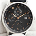 腕時計 ユンハンス JUNGHANS アタッシェ アジェンダ 027/4563 自動巻き メンズ ブラック デイデイト パワーリザーブインジケーター