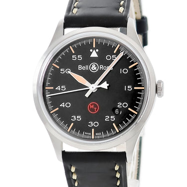 腕時計 ベル&ロス BELL&ROSS ヴィンテージ ミリタリー BRV1-92 自動巻き メンズ ブラック デイト オートマティック