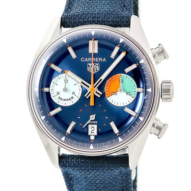 腕時計 タグホイヤー TAG Heuer カレラ クロノグラフ スキッパー CBS2213.FN6002 自動巻き メンズ デイト スモールセコンド
