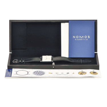 腕時計 ノモス NOMOS テトラ 27 TT1A1W1 手巻き メンズ スクエア スモールセコンド 青針 アラビア バー