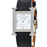 腕時計 エルメス HERMES Hウォッチ MM HH3.510 自動巻き メンズ 新品同様 H型 四角 スクエア デイト アラビア 3針