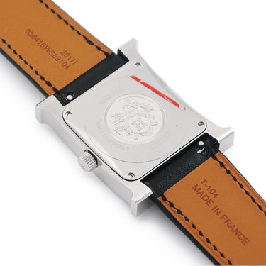 腕時計 エルメス HERMES Hウォッチ MM HH3.510 自動巻き メンズ 新品同様 H型 四角 スクエア デイト アラビア 3針
