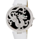 腕時計 カルティエ Cartier ル シルク アニマリエ ドラゴン WS000307 自動巻き メンズ OH済 K18WG 純正ダイヤ ハンターケース 限定