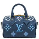 ルイヴィトン LOUIS VUITTON スピーディ バンドリエール 20 M46517 ブルー モノグラムアンプラント 2WAYバッグ ゴールド金具 青 グラデーション