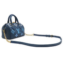 ルイヴィトン LOUIS VUITTON スピーディ バンドリエール 20 M46517 ブルー モノグラムアンプラント 2WAYバッグ ゴールド金具 青 グラデーション