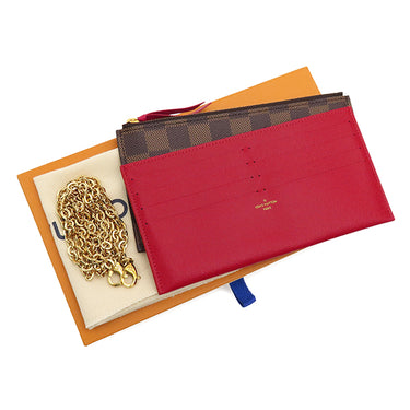 ルイヴィトン LOUIS VUITTON ポシェット フェリシー N40492 ダミエエベヌ ダミエキャンバス チェーンウォレット ゴールド金具 チェーンショルダー ポーチ