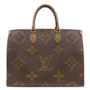 ルイヴィトン LOUIS VUITTON オンザゴー GM M45320 モノグラム モノグラムキャンバス モノグラムリバースキャンバス トートバッグ ゴールド金具 肩掛け 茶