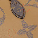 ルイヴィトン LOUIS VUITTON オンザゴー GM M45320 モノグラム モノグラムキャンバス モノグラムリバースキャンバス トートバッグ ゴールド金具 肩掛け 茶