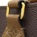 ルイヴィトン LOUIS VUITTON オンザゴー GM M45320 モノグラム モノグラムキャンバス モノグラムリバースキャンバス トートバッグ ゴールド金具 肩掛け 茶