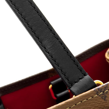 ルイヴィトン LOUIS VUITTON オンザゴー GM M45320 モノグラム モノグラムキャンバス モノグラムリバースキャンバス トートバッグ ゴールド金具 肩掛け 茶