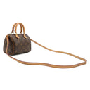 ルイヴィトン LOUIS VUITTON ナノ スピーディ M61252 モノグラム モノグラムキャンバス ショルダーバッグ ゴールド金具 茶 ミニショルダー