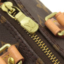 ルイヴィトン LOUIS VUITTON ナノ スピーディ M61252 モノグラム モノグラムキャンバス ショルダーバッグ ゴールド金具 茶 ミニショルダー
