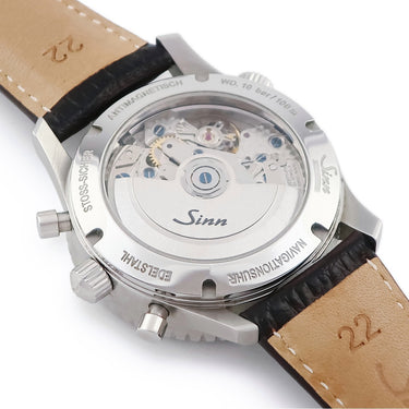 腕時計 ジン SINN 903.ST.AUTO.B.E 自動巻き メンズ クロノグラフ スモールセコンド デイト 回転式インナーベゼル ダークブルー