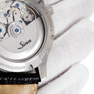 腕時計 ジン SINN 903.ST.AUTO.B.E 自動巻き メンズ クロノグラフ スモールセコンド デイト 回転式インナーベゼル ダークブルー