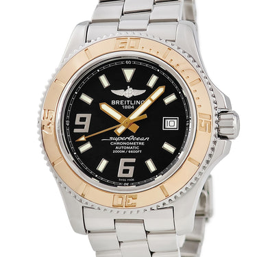 腕時計 ブライトリング BREITLING スーパーオーシャン 44 C17391 C189B77PRS 自動巻き メンズ K18RG×SS コンビ 逆回転防止ベゼル