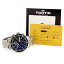 腕時計 フォルティス Fortis オフィシャル コスモノート クロノグラフ 638.27.141 自動巻き メンズ OH済 デイデイト ブラック 限定