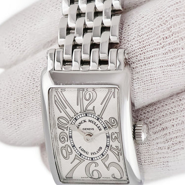 腕時計 フランクミュラー FRANCK MULLER ロングアイランド プティ レリーフ 802QZREL クオーツ レディース ギョウシェ ビザン数字