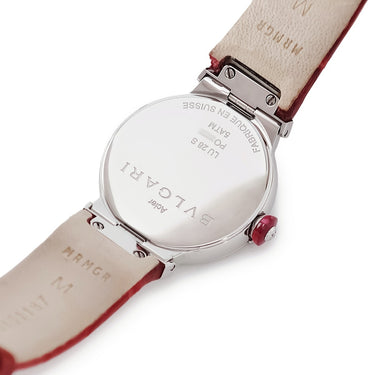 腕時計 ブルガリ BVLGARI ルチェア LU28S 102608 クオーツ レディース 純正ダイヤ ピンク シェル マザーオブパール