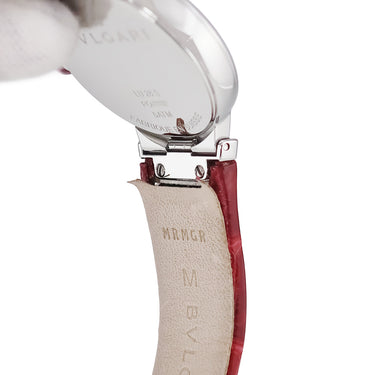 腕時計 ブルガリ BVLGARI ルチェア LU28S 102608 クオーツ レディース 純正ダイヤ ピンク シェル マザーオブパール