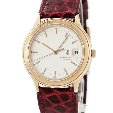 腕時計 オーデマピゲ AUDEMARS PIGUET ユイティーム 77113OR/O/0002/01 自動巻き レディース OH済 K18RG無垢 シルバー バー デイト