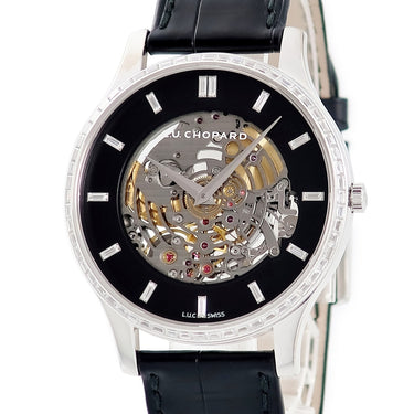 腕時計 ショパール CHOPARD L.U.C XP スケルテック 171936-1001 自動巻き メンズ K18WG無垢 純正ダイヤ ブラック 限定28本