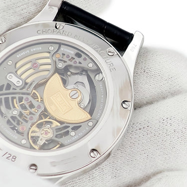 腕時計 ショパール CHOPARD L.U.C XP スケルテック 171936-1001 自動巻き メンズ K18WG無垢 純正ダイヤ ブラック 限定28本