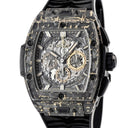 腕時計 ウブロ HUBLOT スピリットオブビッグバン カーボン ゴールド タイガー 642.QX.0113.RX.TIG22 自動巻き メンズ ブラック 限定