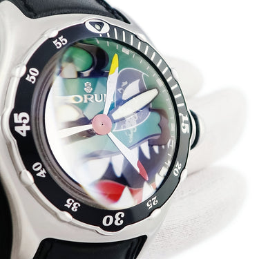 腕時計 コルム CORUM バブル ダイブ ボンバー シャーク 082.181.20/F701 自動巻き メンズ 逆回転防止ベゼル 2004年限定モデル