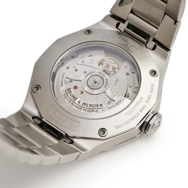 腕時計 ボーム&メルシエ BAUME&MERCIER リビエラ ボーマティック M0A10616 自動巻き メンズ 12角形 サファイアブルー デイト