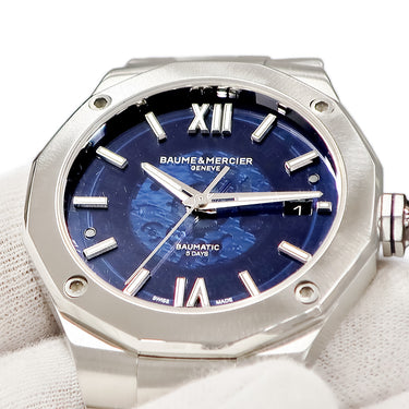 腕時計 ボーム&メルシエ BAUME&MERCIER リビエラ ボーマティック M0A10616 自動巻き メンズ 12角形 サファイアブルー デイト
