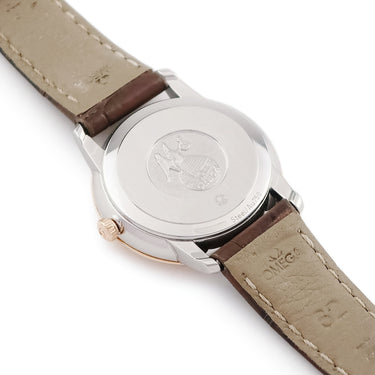 腕時計 オメガ OMEGA デ ヴィル プレステージ 424.23.27.60.52.001 クオーツ レディース K18RG×SS コンビ 純正ダイヤ