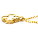 ヴァンクリーフアーペル Van Cleef & Arpels スウィート アルハンブラ ペンダント パールホワイト×イエローゴールド K18YG マザーオブパール ネックレス 白 シェル Au750 18K