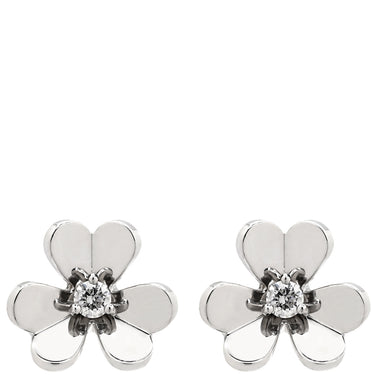 ヴァンクリーフアーペル Van Cleef & Arpels フリヴォル ピアス ミニモデル VCARP0J600 ホワイトゴールド K18WG ダイヤモンド ピアス VCA Au750 18K 18金 ダイヤ フラワー