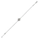 ヴァンクリーフアーペル Van Cleef & Arpels スウィート アルハンブラ VCARO85600 ホワイトゴールド K18WG ブレスレット Au750 18K WG ダイヤモンド 12石