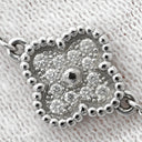 ヴァンクリーフアーペル Van Cleef & Arpels スウィート アルハンブラ VCARO85600 ホワイトゴールド K18WG ブレスレット Au750 18K WG ダイヤモンド 12石