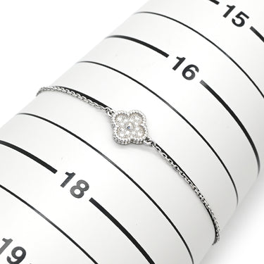 ヴァンクリーフアーペル Van Cleef & Arpels スウィート アルハンブラ VCARO85600 ホワイトゴールド K18WG ブレスレット Au750 18K WG ダイヤモンド 12石